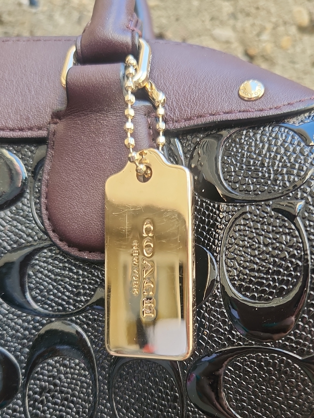 Coach Patent Mini Bennett Satchel - Picture 2 of 13
